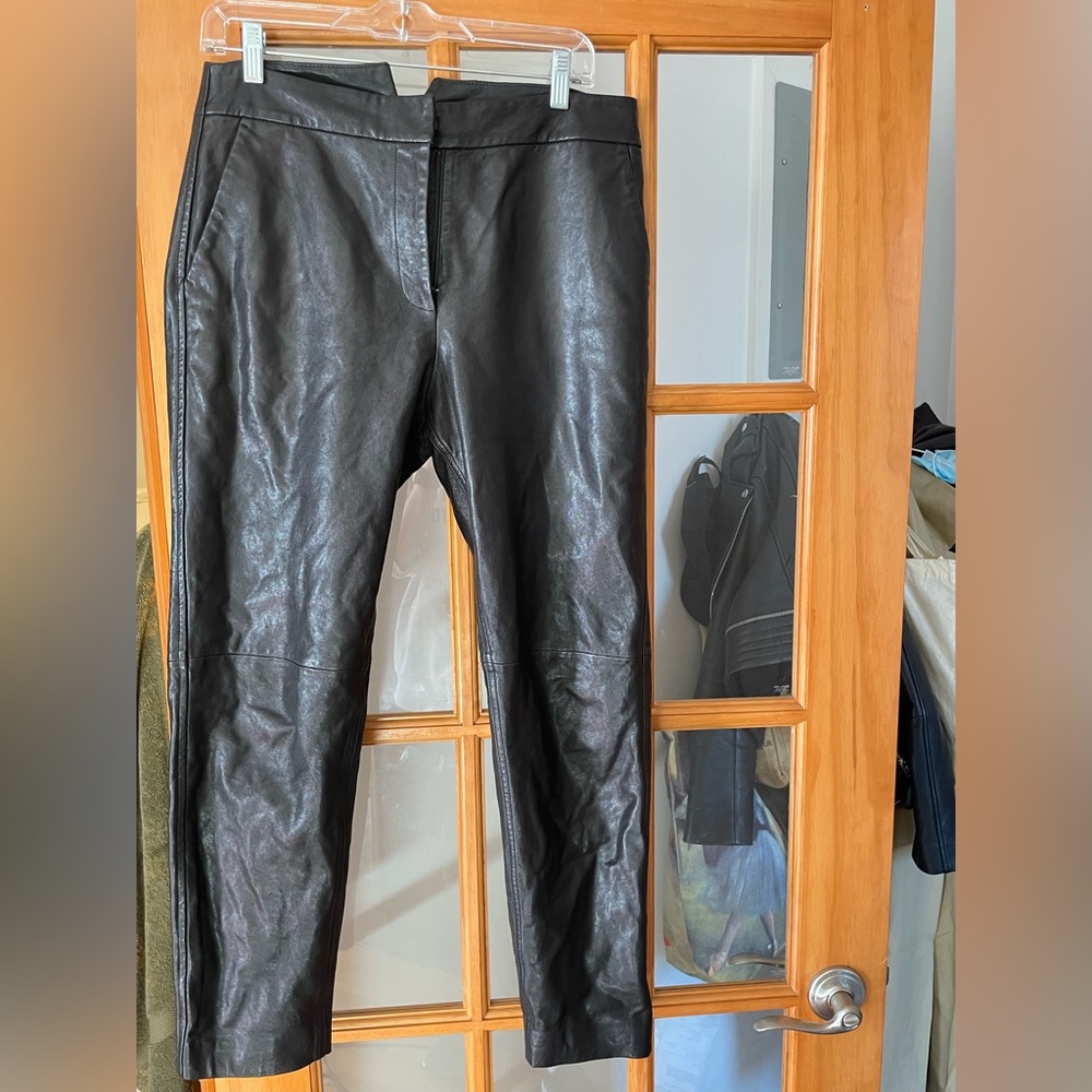 rag & bone lamb’s leather pants.